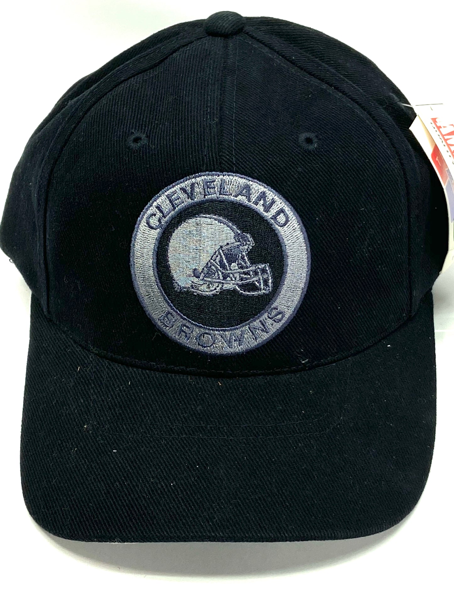 Cleveland Browns Vintage NFL Black Circle Logo Cap by American Needle