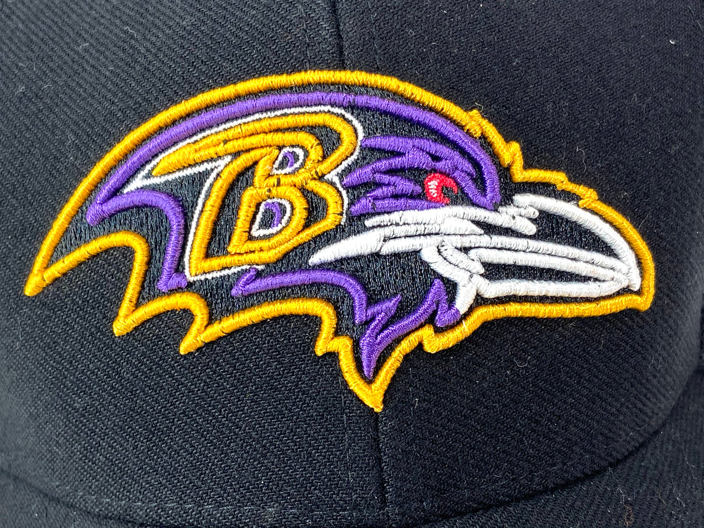 Baltimore Ravens Vintage NFL Black 15% Wool Logo Cap by Twins Enterprise