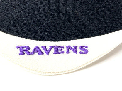 Baltimore Ravens Vintage NFL Black 15% Wool Logo Cap by Twins Enterprise