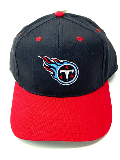 Tennessee Titans Vintage NFL Navy/Red Twill Snapback Replica Cap by Drew Pearson Marketing