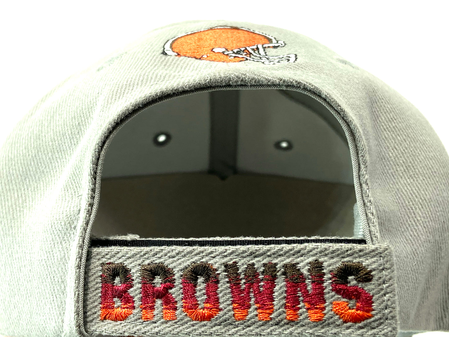 Cleveland Browns Vintage NFL Embroidered Gray Logo Cap by American Needle