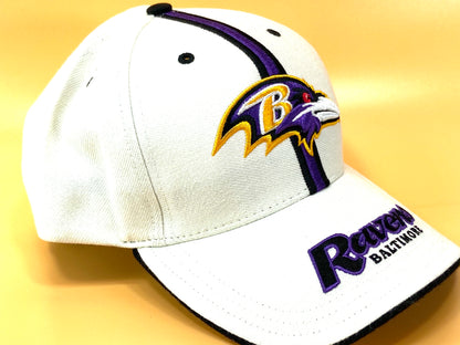 Baltimore Ravens Vintage NFL Cream 15% Wool Logo Cap by Twins Enterprise