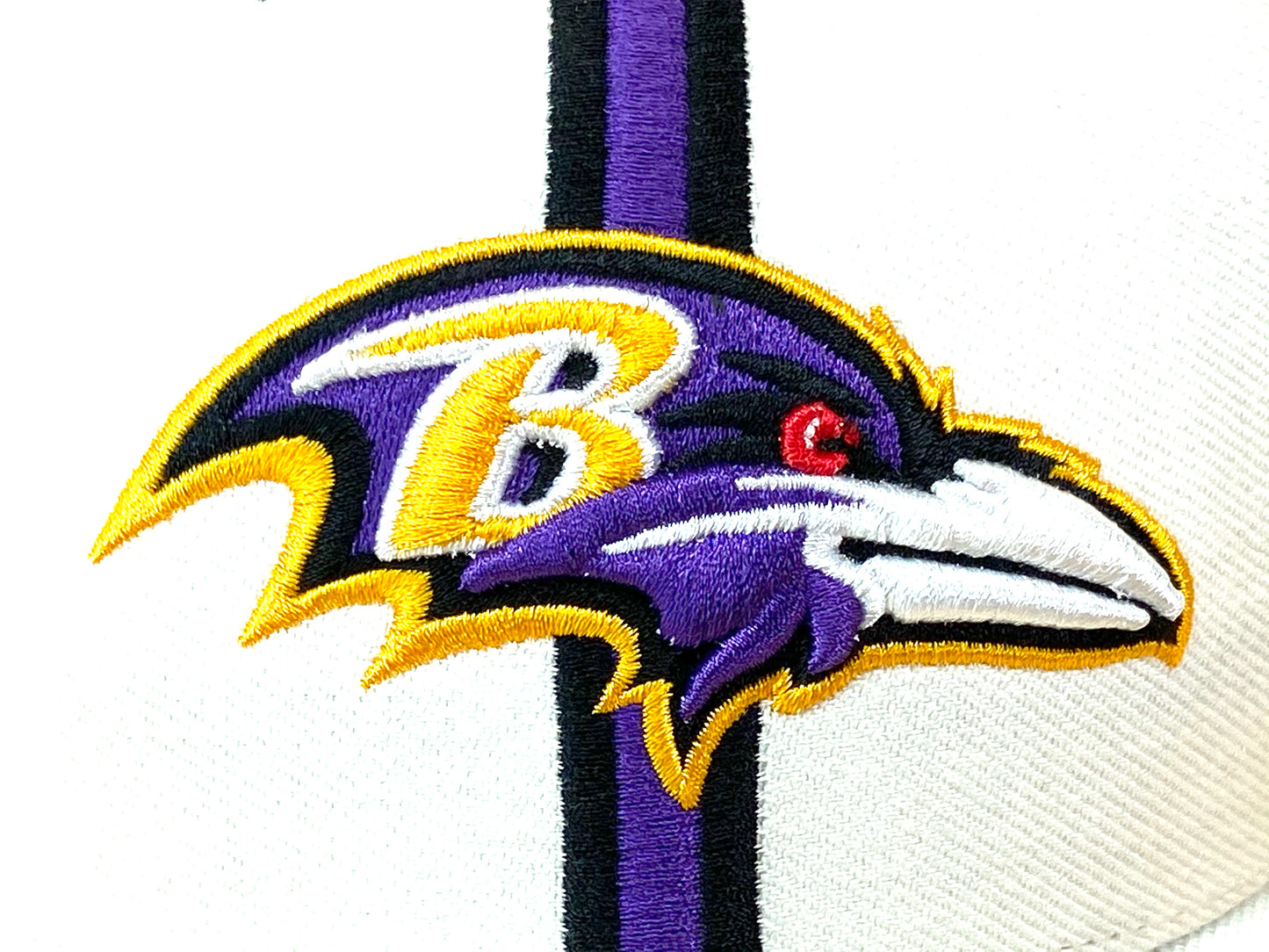 Baltimore Ravens Vintage NFL Cream 15% Wool Logo Cap by Twins Enterprise