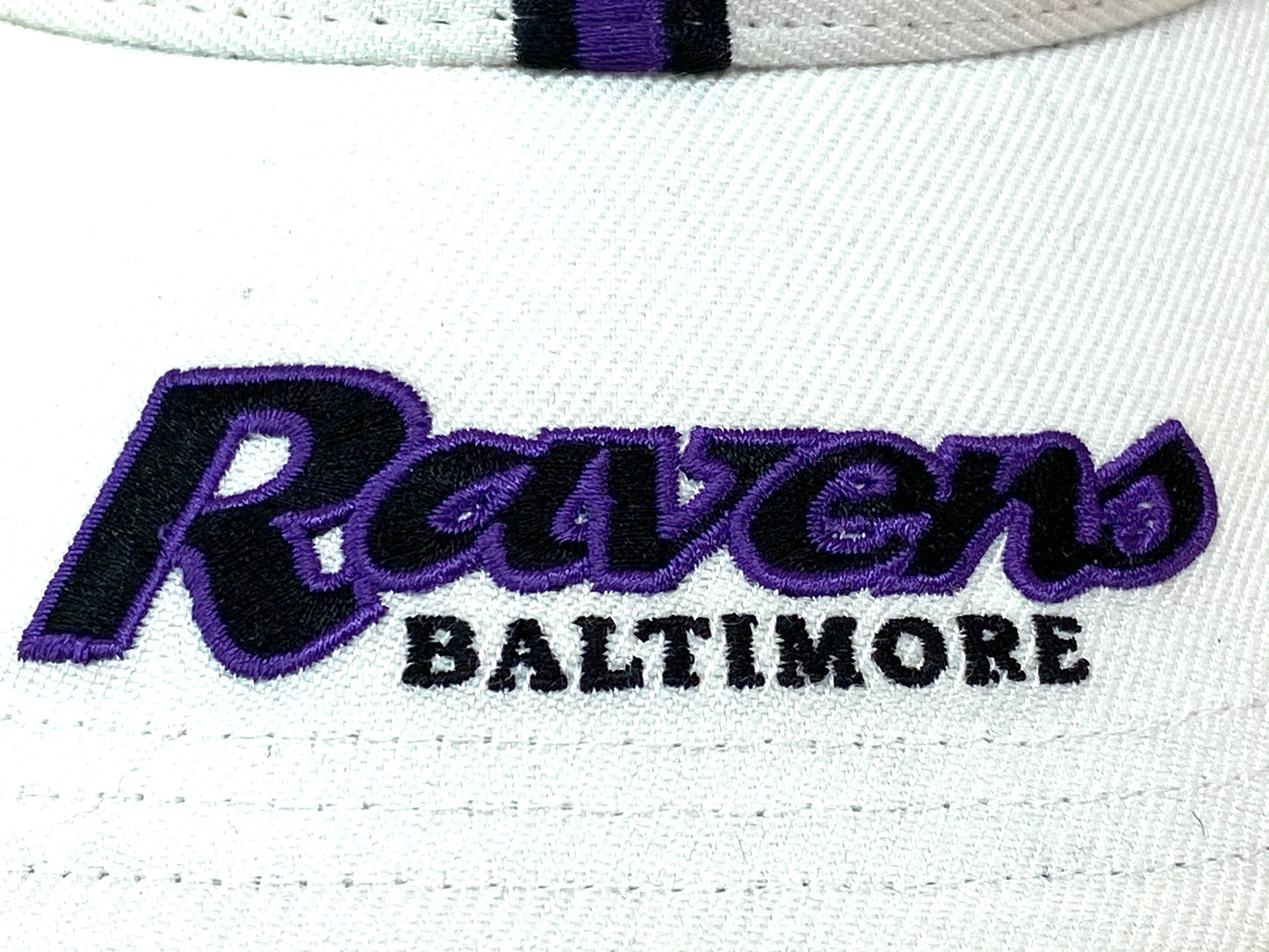 Baltimore Ravens Vintage NFL Cream 15% Wool Logo Cap by Twins Enterprise