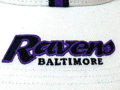 Baltimore Ravens Vintage NFL Cream 15% Wool Logo Cap by Twins Enterprise