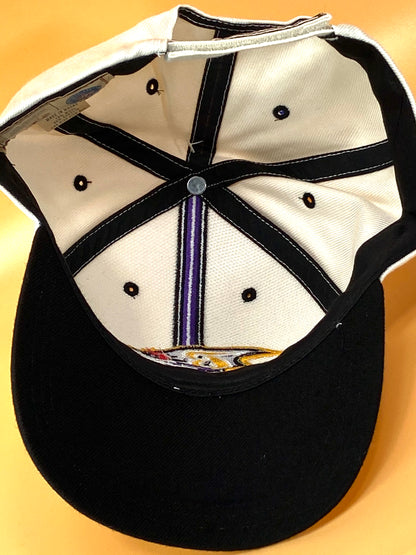 Baltimore Ravens Vintage NFL Cream 15% Wool Logo Cap by Twins Enterprise