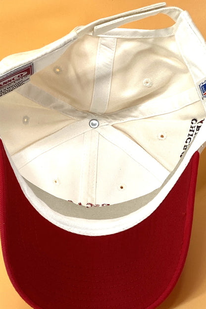 Chicago Bulls Vintage NBA White With "Basketball" Cap by Annco