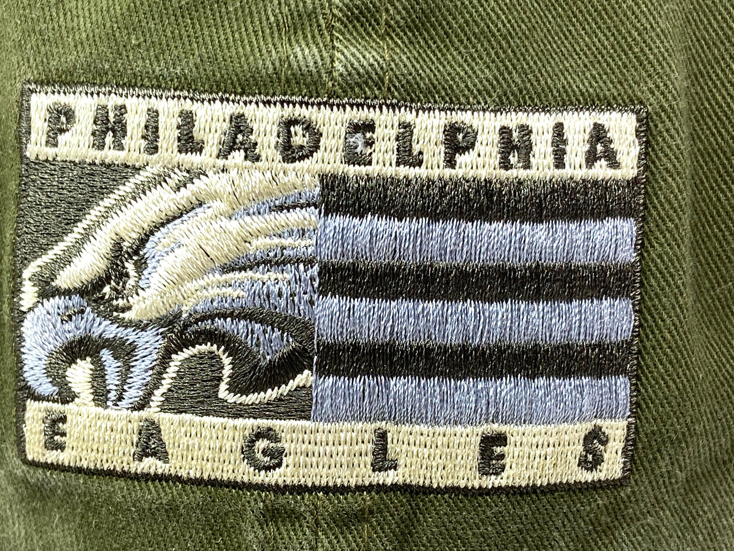 Philadelphia Eagles Vintage NFL Green "Flag" Logo Cap by Drew Pearson Marketing