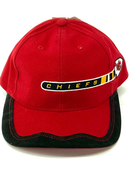 Kansas City Chiefs Vintage NFL Red Cotton Ball Cap by Drew Pearson