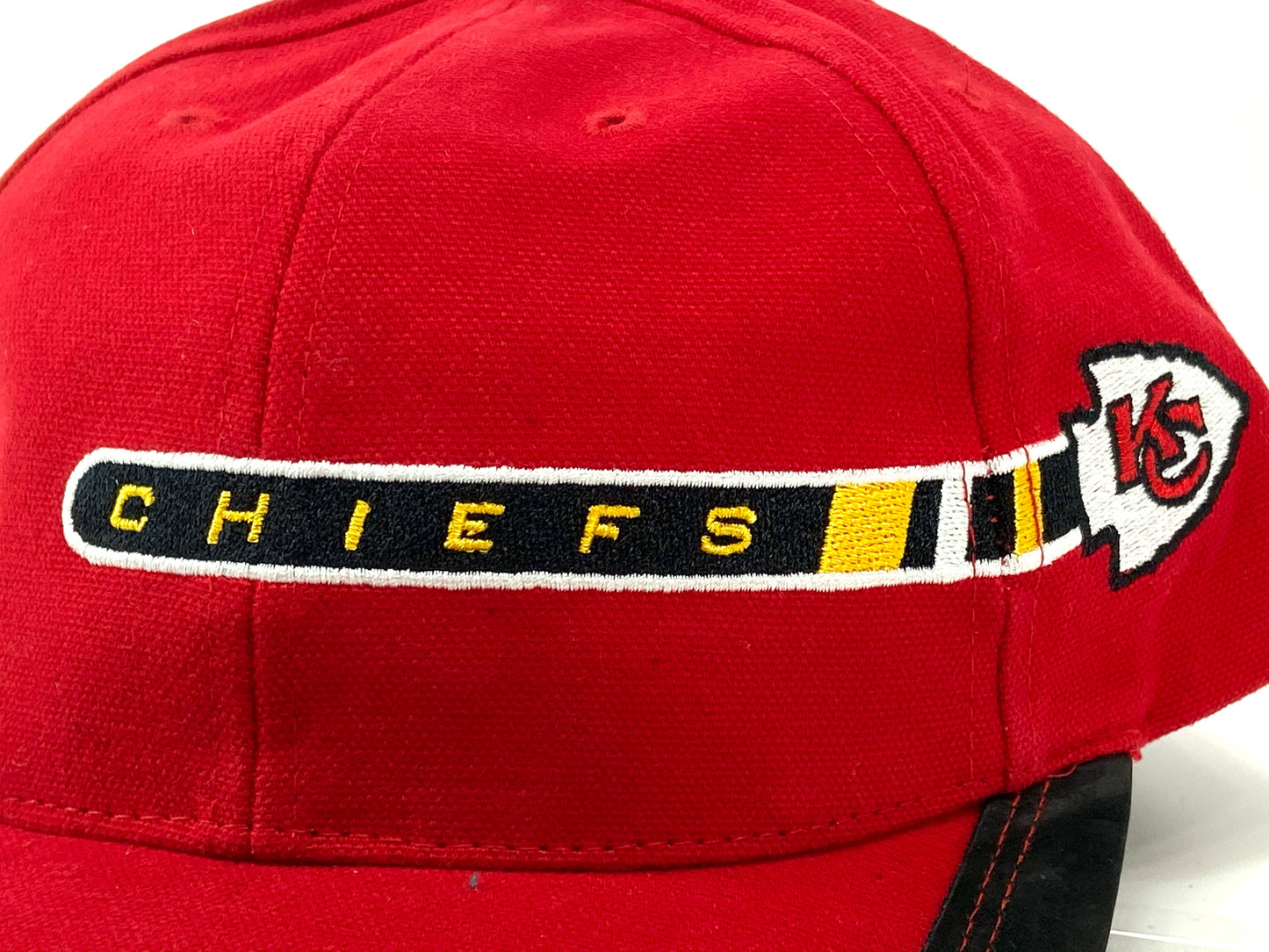 Kansas City Chiefs Vintage NFL Red Cotton Ball Cap by Drew Pearson