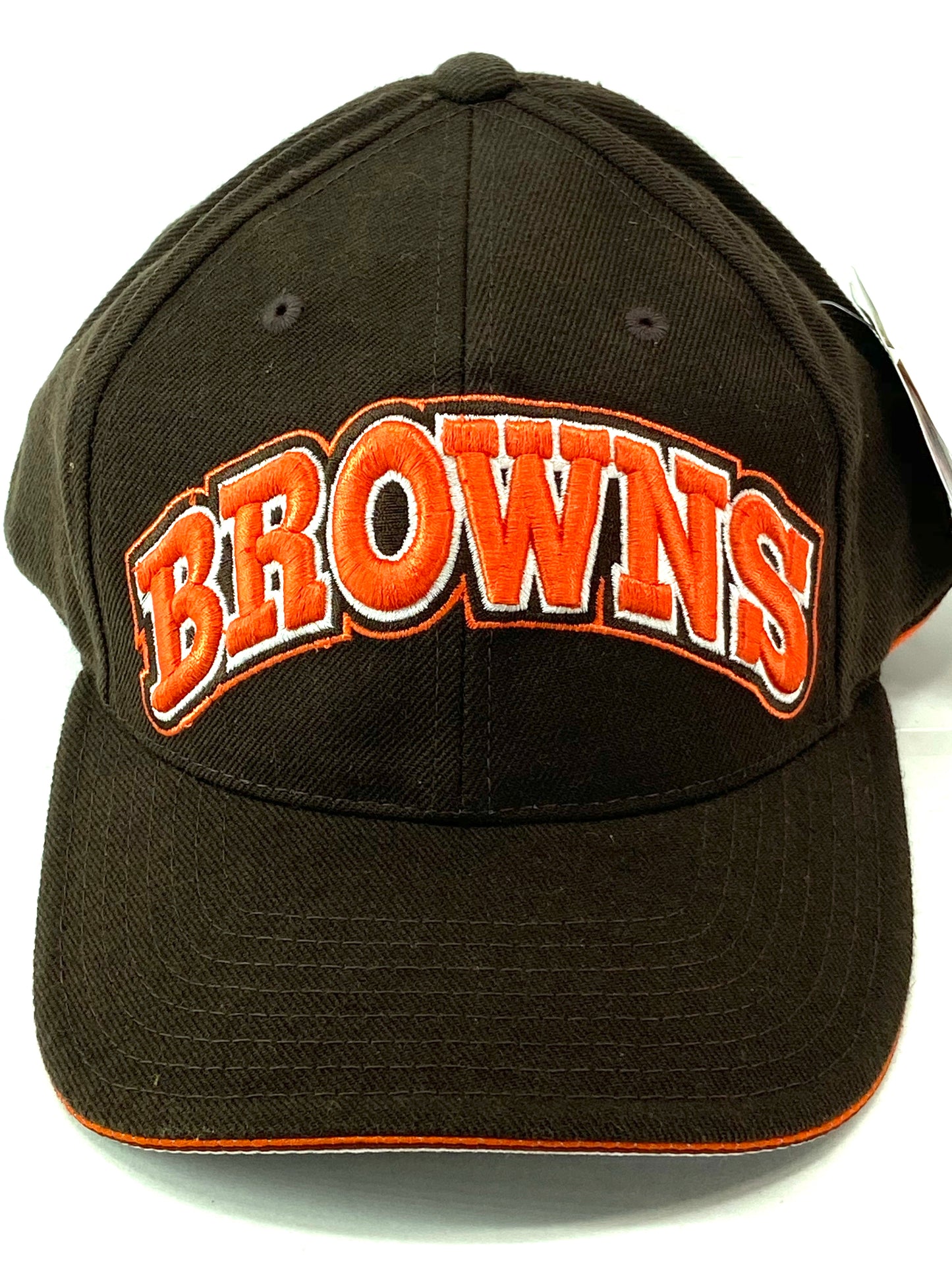 Cleveland Browns Vintage NFL 20% Wool Block "BROWNS" Cap by American Needle