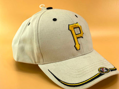 Pittsburgh Pirates Vintage MLB White "Stache" Cap by Twins Enterprise