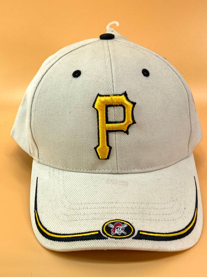 Pittsburgh Pirates Vintage MLB White "Stache" Cap by Twins Enterprise