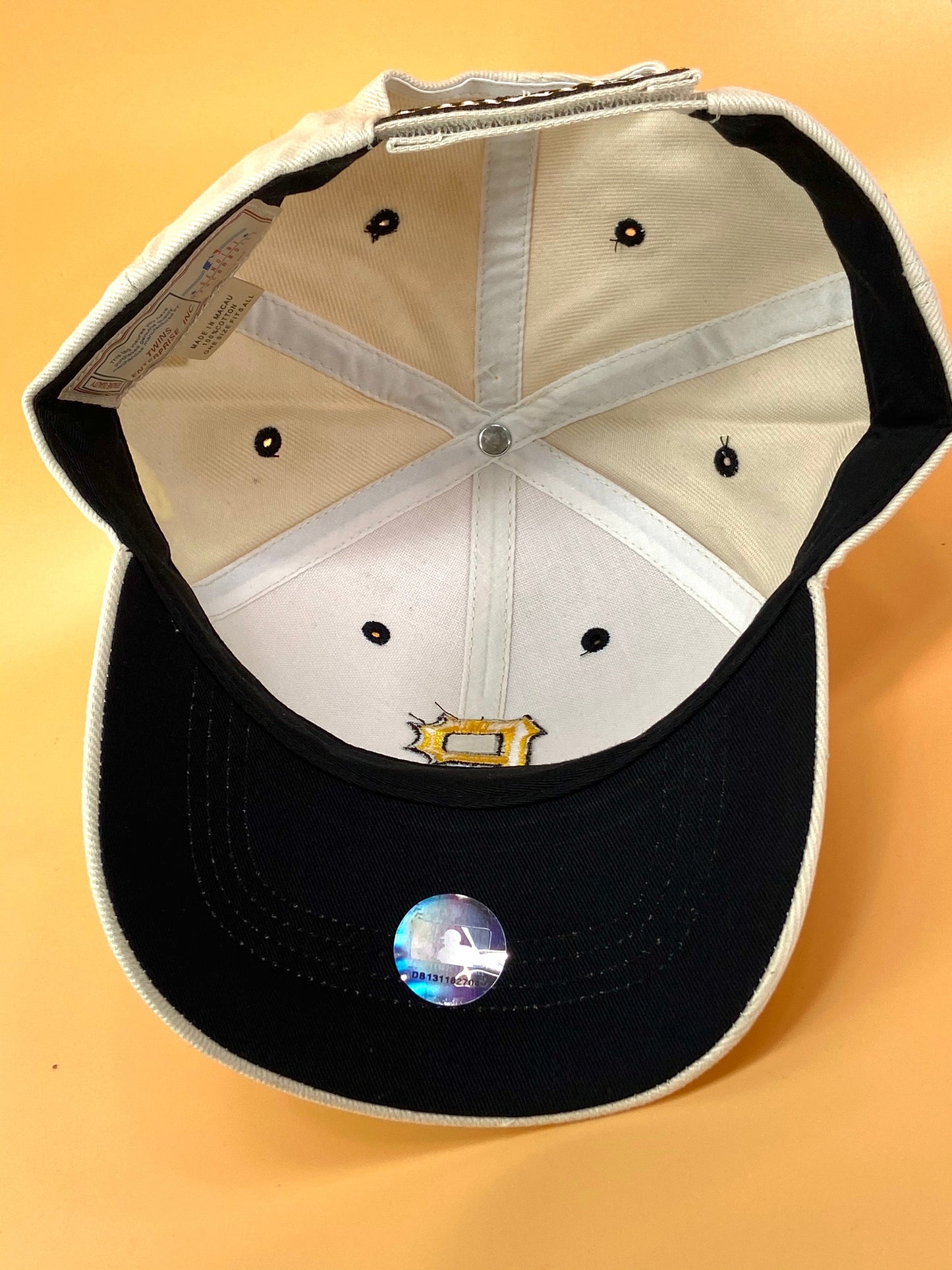 Pittsburgh Pirates Vintage MLB White "Stache" Cap by Twins Enterprise