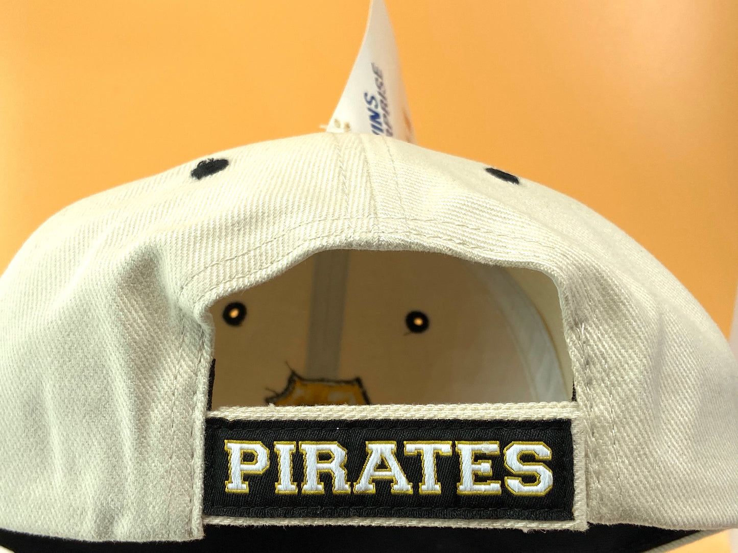 Pittsburgh Pirates Vintage MLB White "Stache" Cap by Twins Enterprise