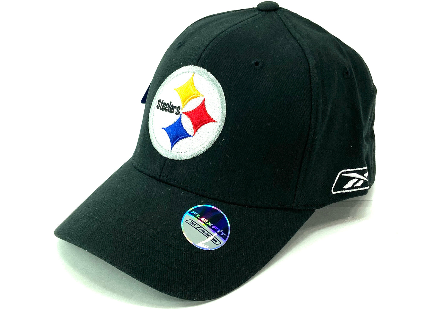 Pittsburgh Steelers Vintage NFL Black Flex-Fit Logo Cap