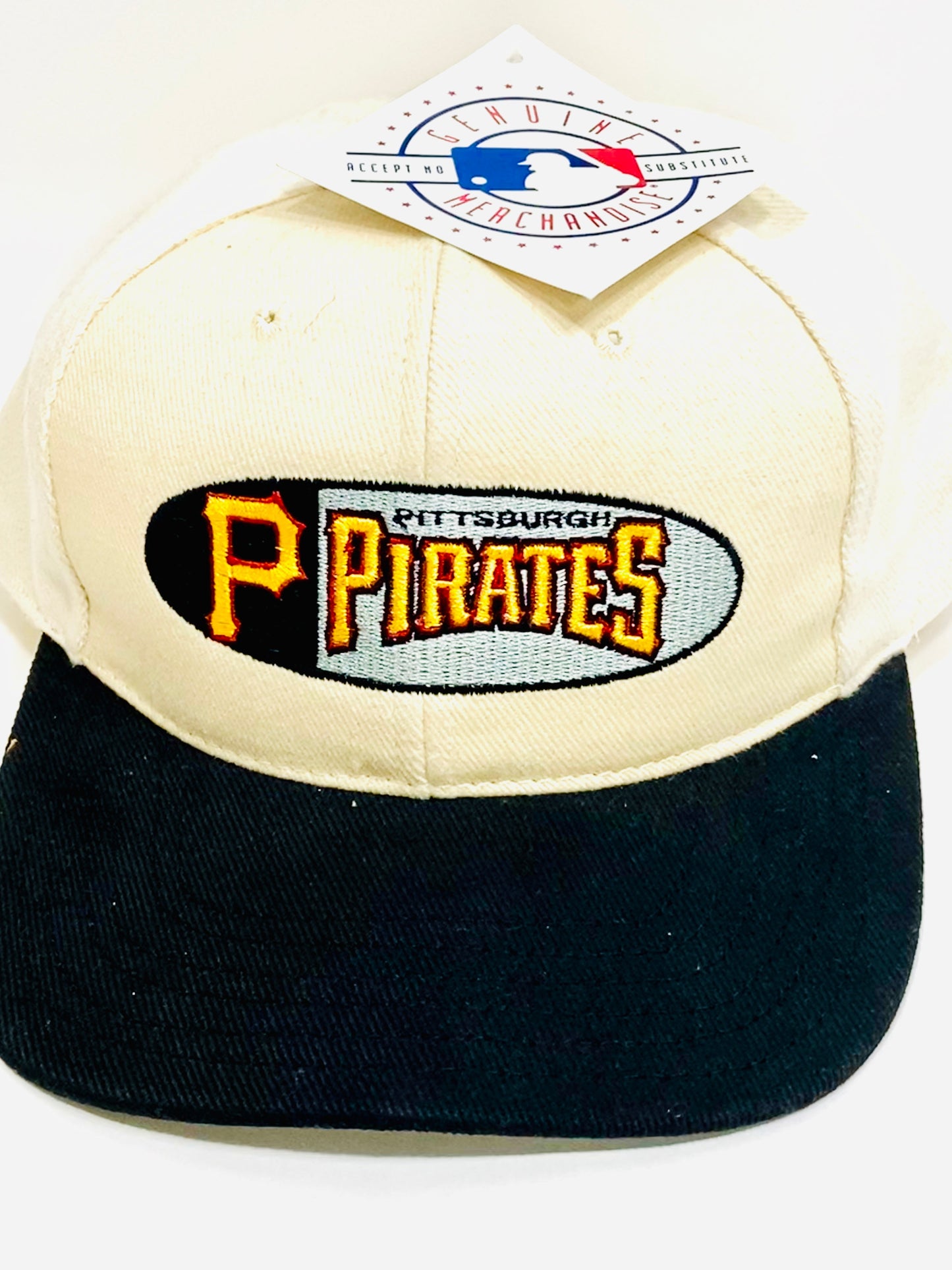 Pittsburgh Pirates Vintage MLB White Logo "P" Cap by Twins Enterprise