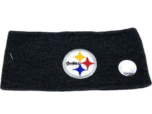 Pittsburgh Steelers Vintage NFL Dark Gray Headband by Rossmor Industries