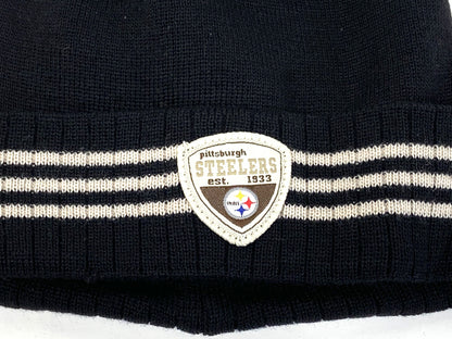 Pittsburgh Steelers Vintage 2002 NFL Cuffed Black "EST. 1933" Wool Knit Hat