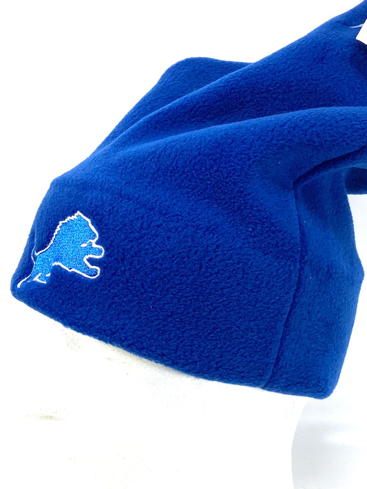 Detroit Lions Vintage NFL Blue "Tall" Cuffless Fleece Hat by Drew Pearson Marketing