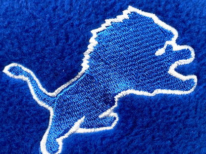 Detroit Lions Vintage NFL Blue "Tall" Cuffless Fleece Hat by Drew Pearson Marketing