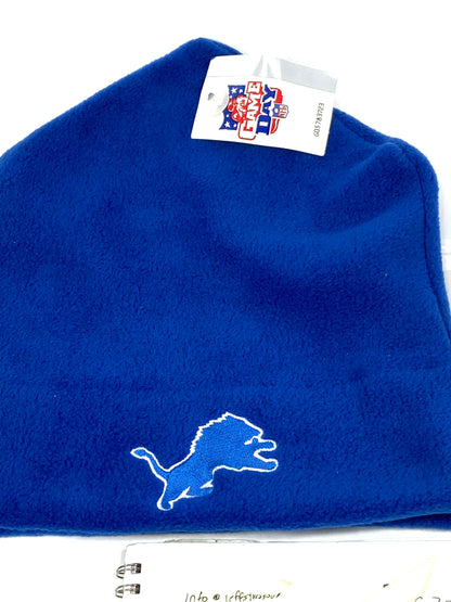 Detroit Lions Vintage NFL Blue "Tall" Cuffless Fleece Hat by Drew Pearson Marketing