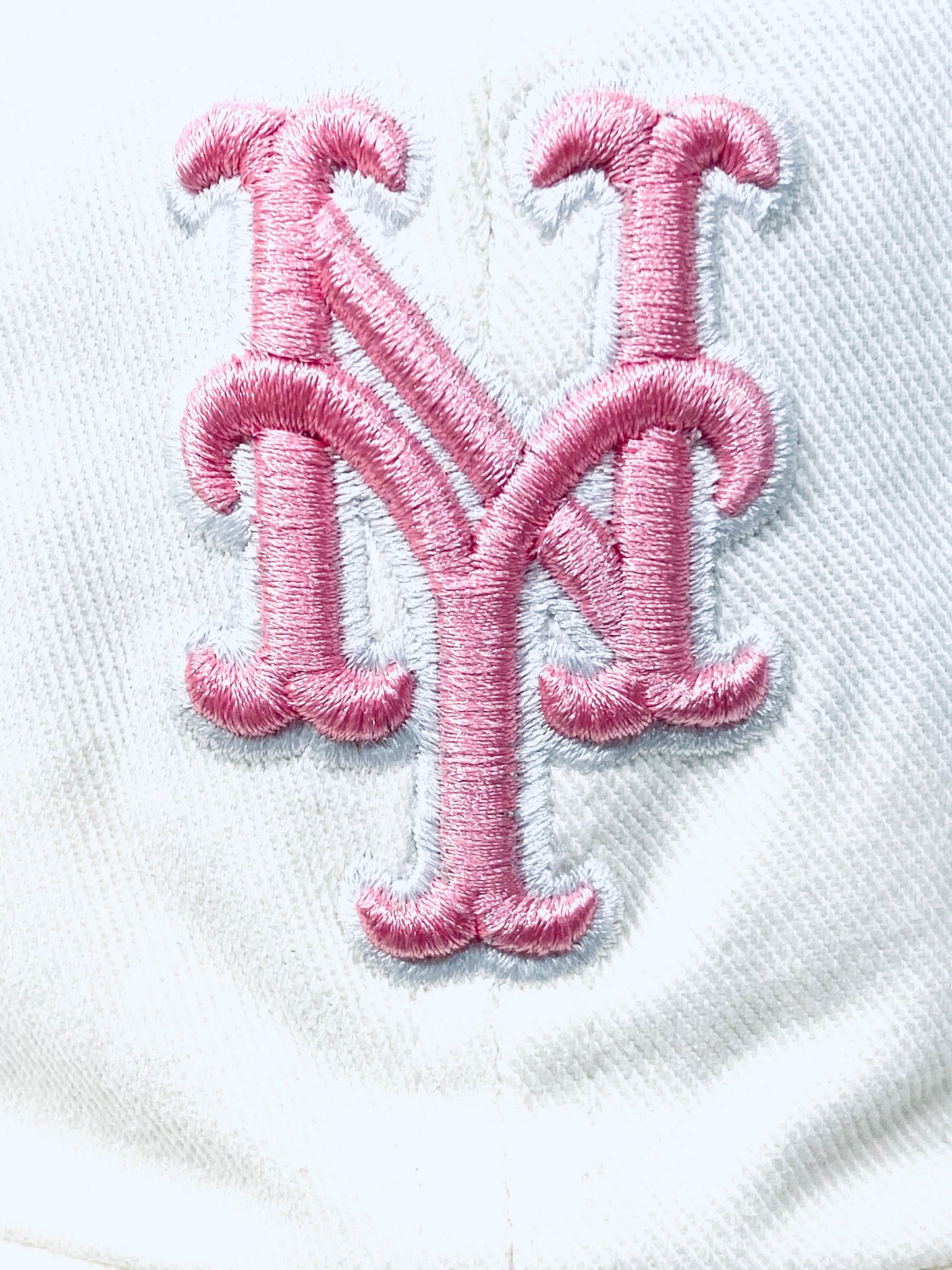 New York Mets Vintage MLB Women's White Logo Cap by Twins Enterprise