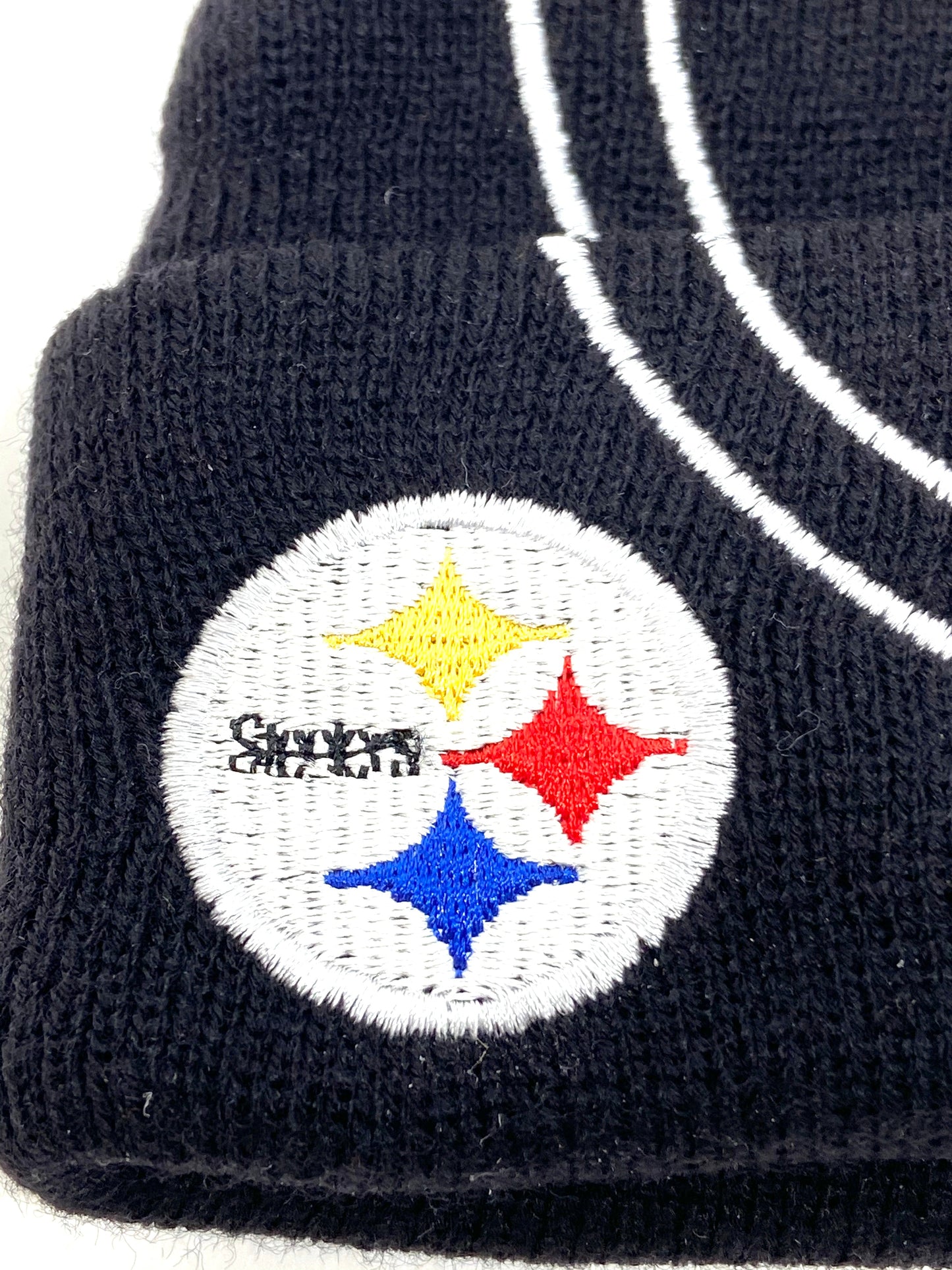 Pittsburgh Steelers Vintage NFL Youth Logo Cuffed Knit "Outline" Hat by NFL