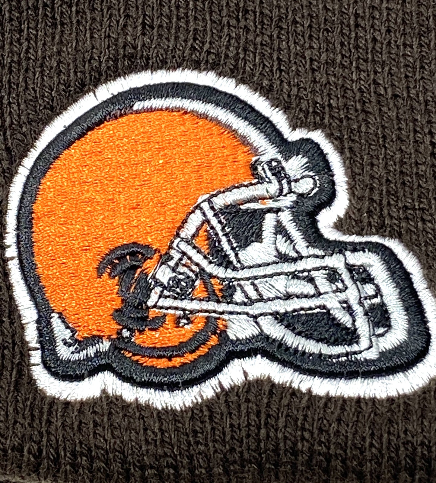 Cleveland Browns Vintage NFL Brown Cuffed Knit Logo Hat by NFL