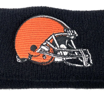 Cleveland Browns Vintage NFL Black Knit Logo Headband