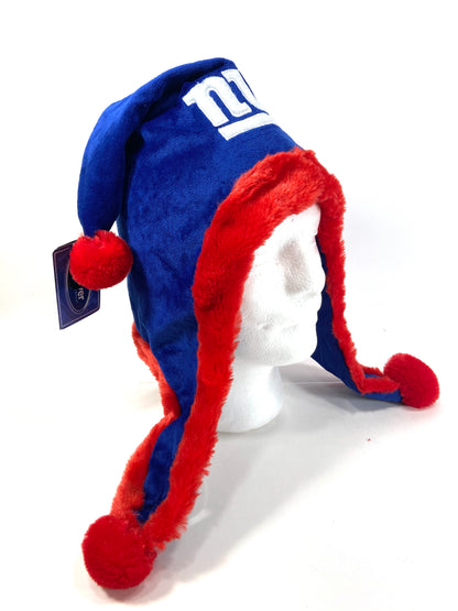 New York Giants NFL Team Colors Solid Dangle Hat by Forever Collectibles