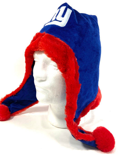 New York Giants NFL Team Colors Solid Dangle Hat by Forever Collectibles