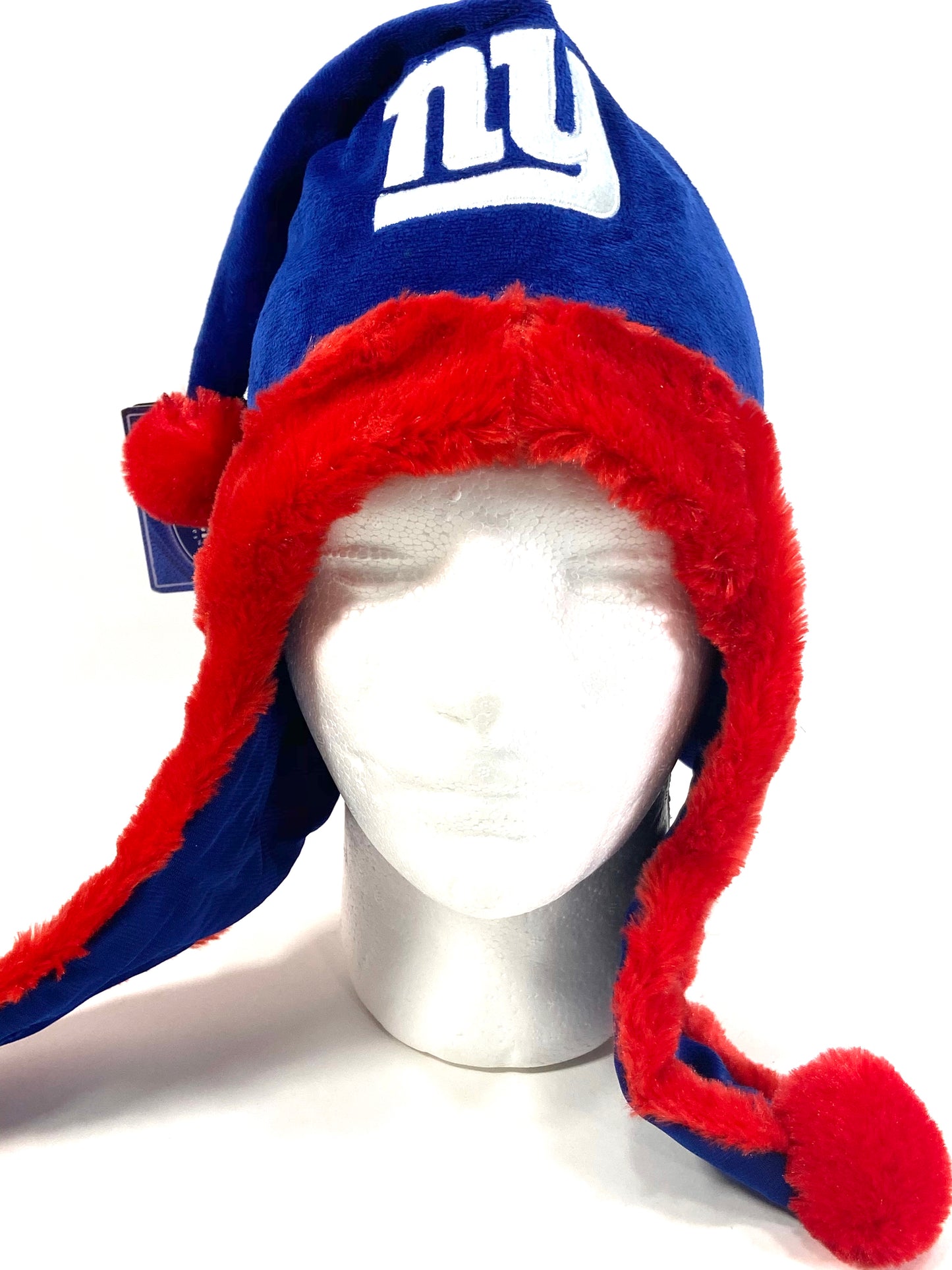 New York Giants NFL Team Colors Solid Dangle Hat by Forever Collectibles