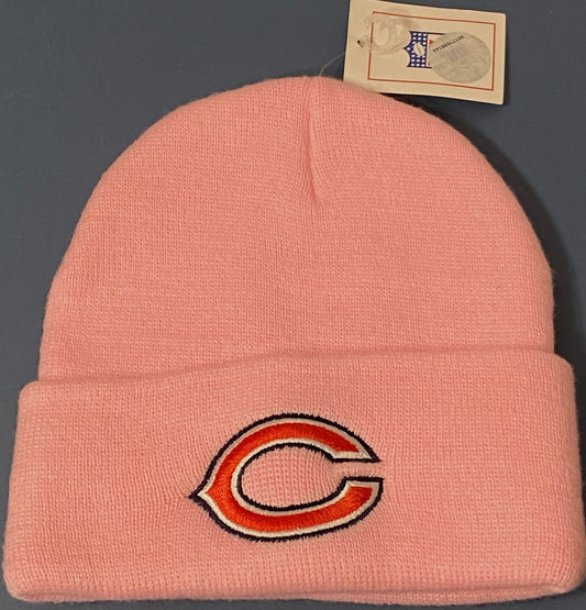 Chicago Bears 2015 NFL Ladies Pink Cuffed Knit Logo Hat by Yupong