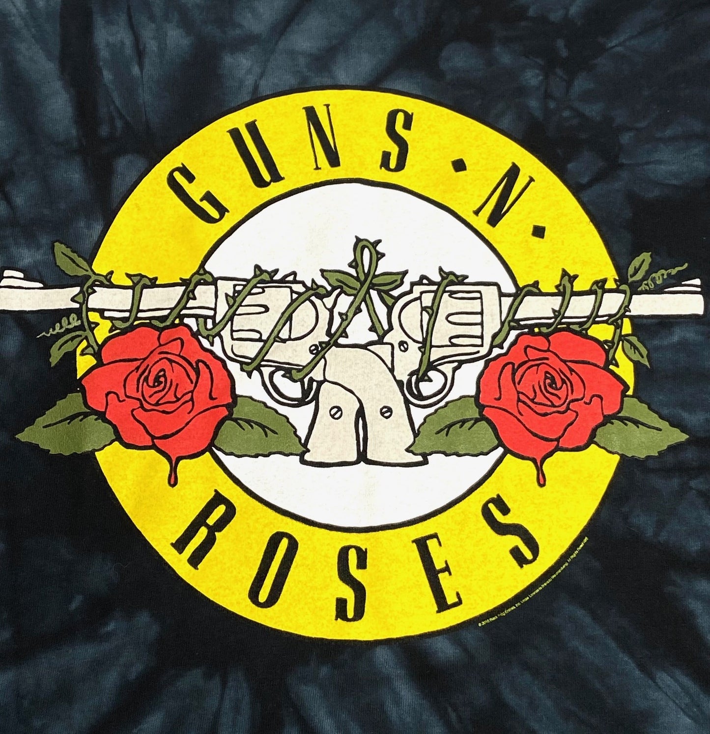 Guns N Roses Rock Band Adult Blue 2XL Logo T-Shirt by Bravado