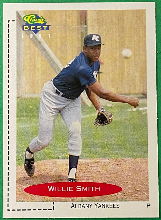 Willie Smith Vintage 1991 MiLB Classic Best #332 Albany Yankees by Classic Games