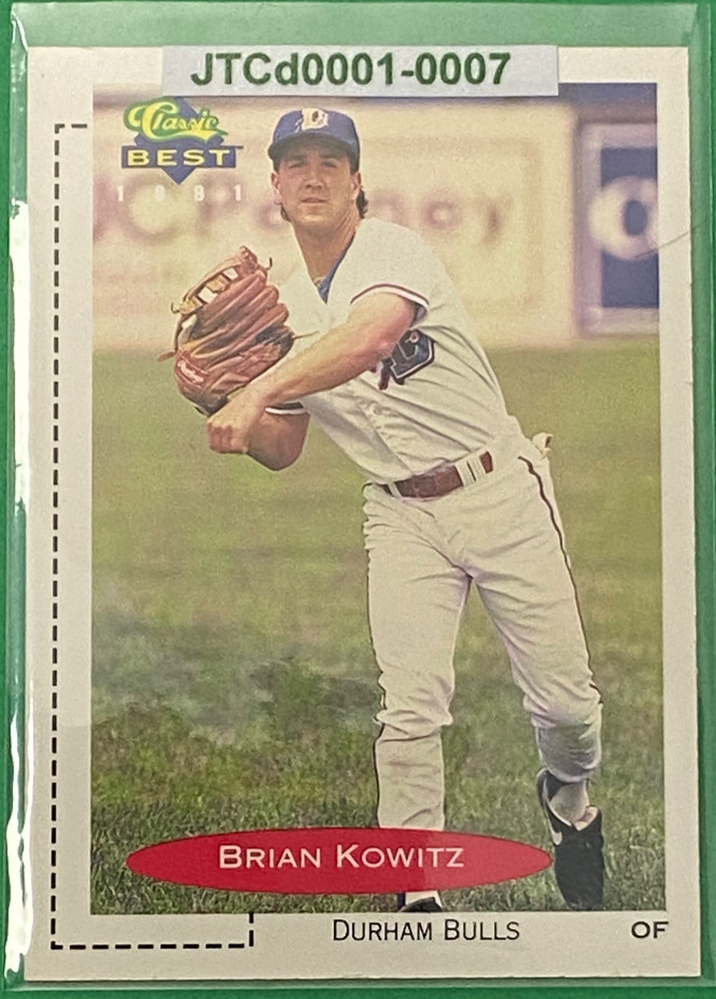 Brian Kowitz Vintage 1991 MiLB Classic Best #66 Durham Bulls by Classic Games