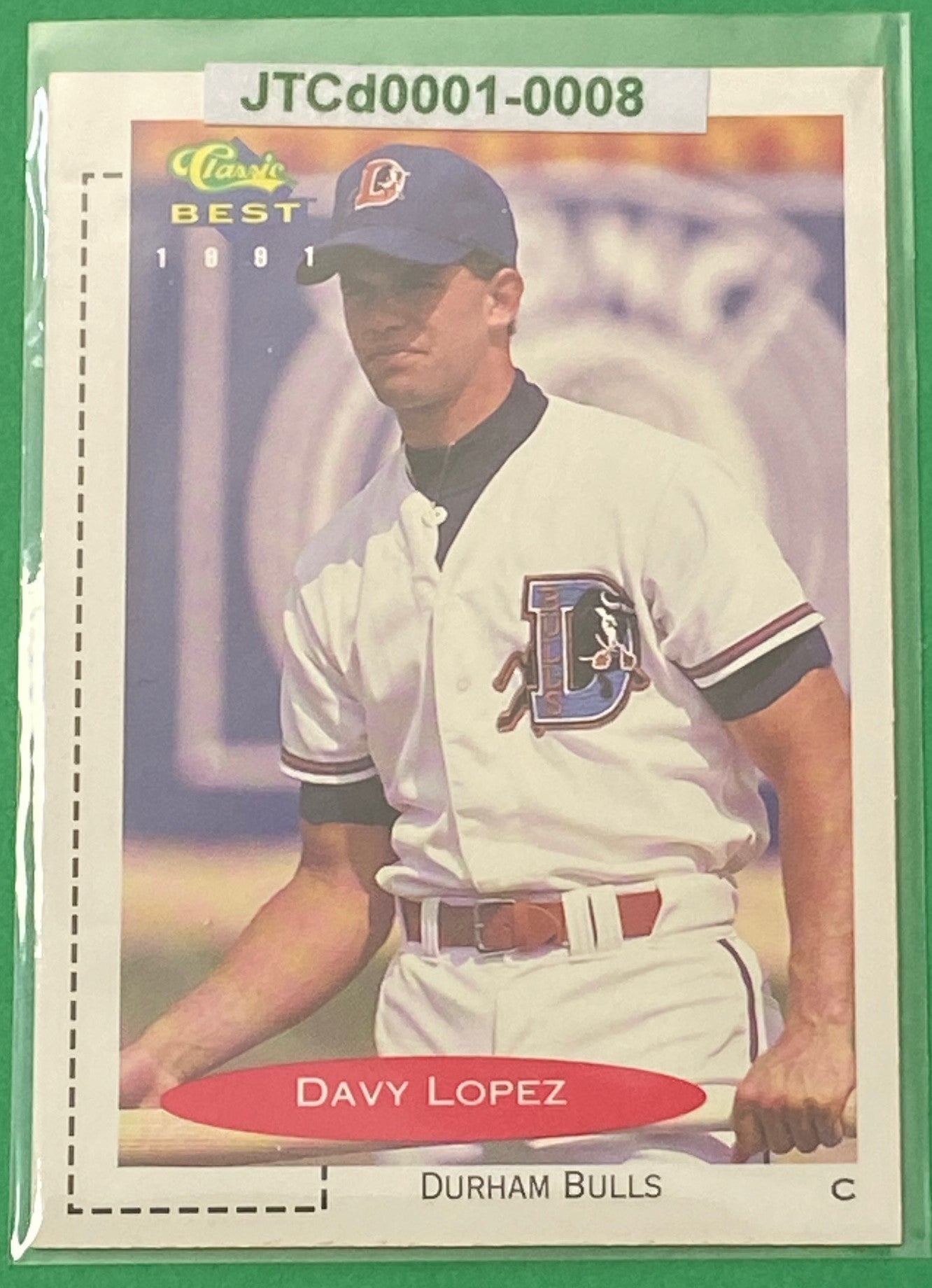 Javy Lopez Vintage 1991 MiLB Classic Best #62 (UER) Durham Bulls by Classic Games