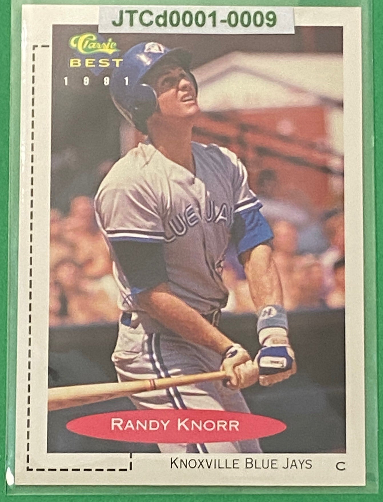 Randy Knorr Vintage 1991 MiLB Classic Best #21 Knoxville Blue Jays by Classic Games