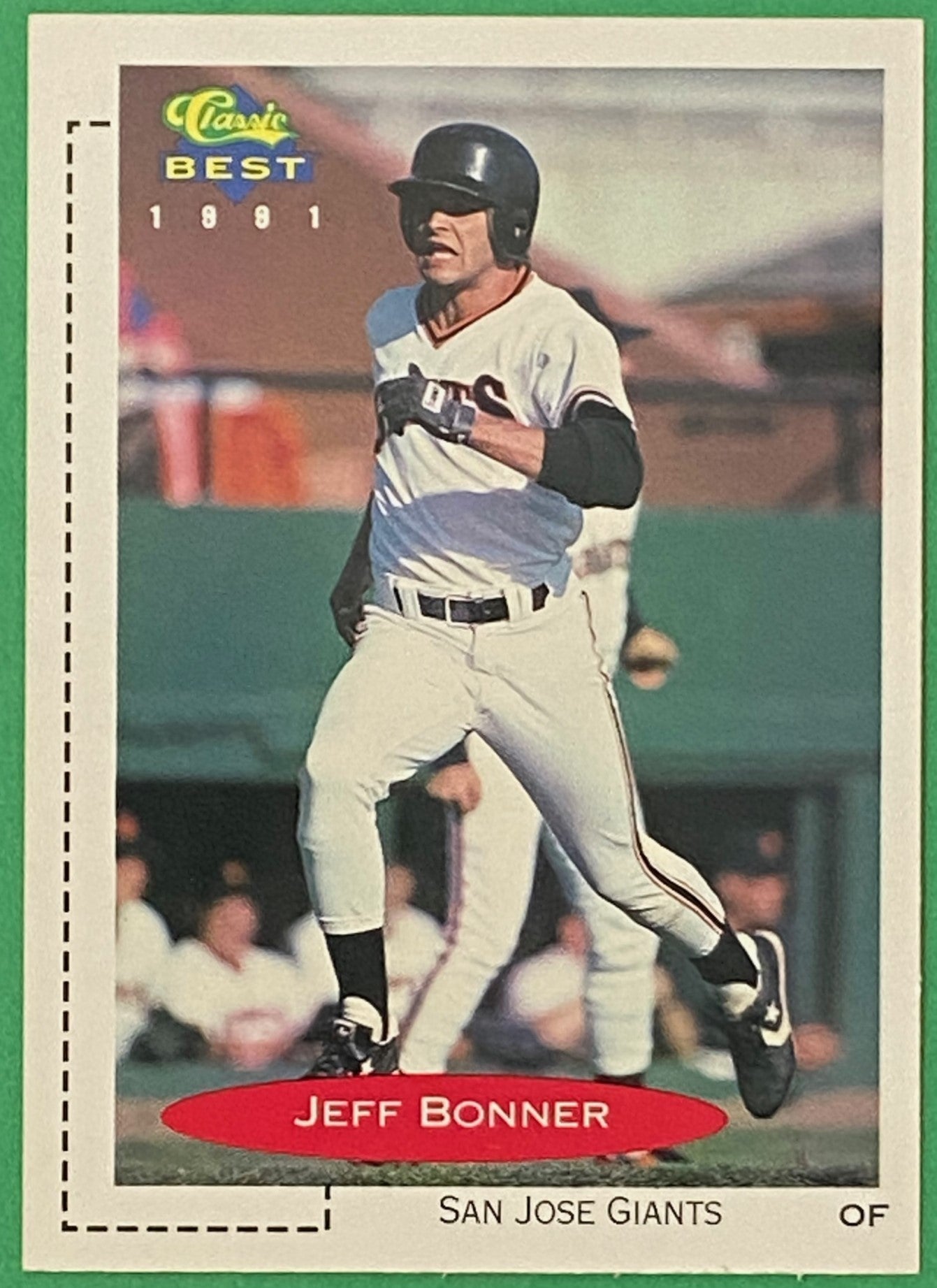 Jeff Bonner Vintage 1991 MiLB Classic Best #76 San Jose Giants by Classic Games