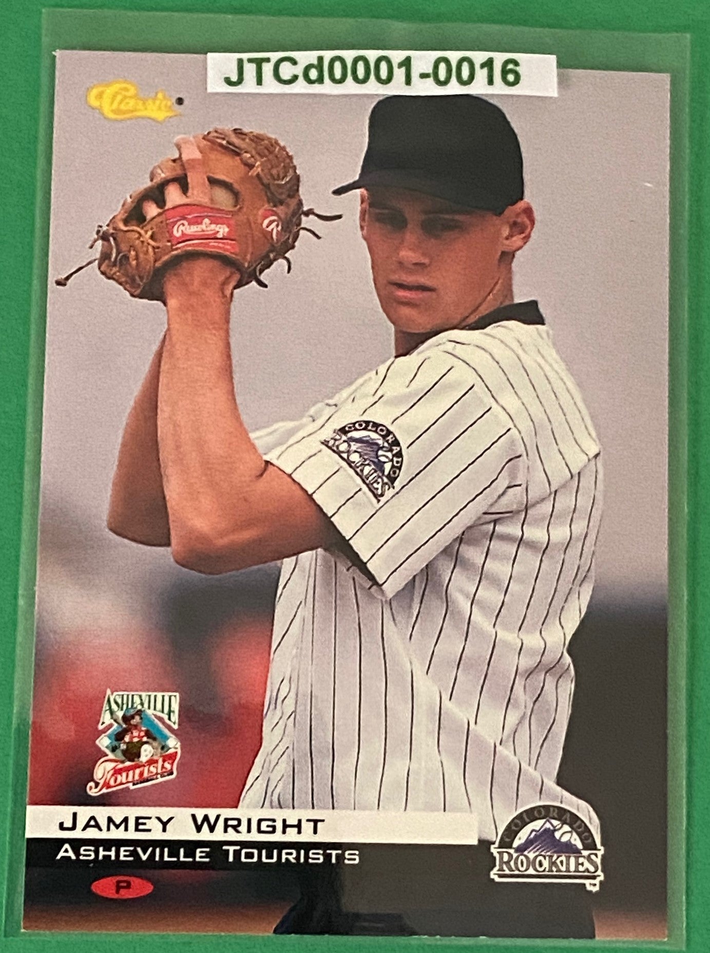 Jamey Wright Vintage 1994 MiLB Classic Base Set #178 Asheville Tourists by Classic Games