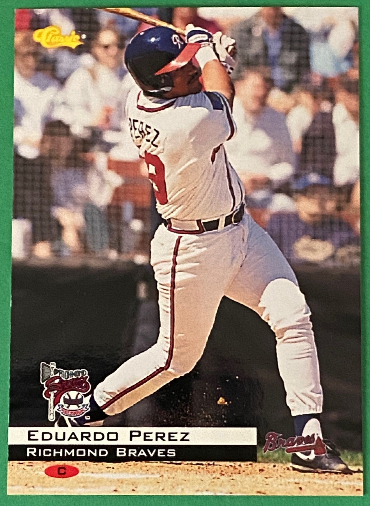 Eduardo Perez Vintage 1994 MiLB Classic Base Set #188 Richmond Braves by Classic Games