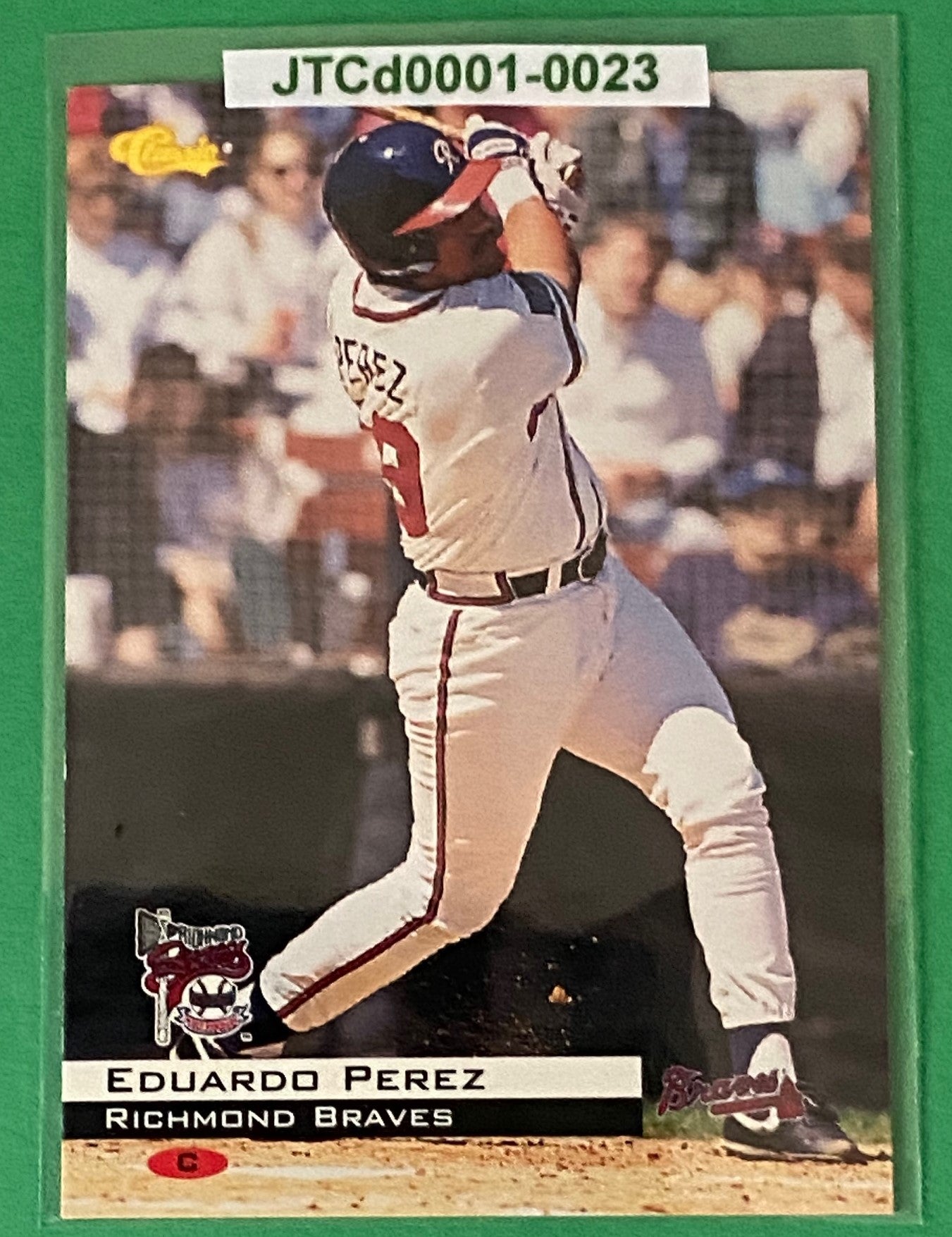 Eduardo Perez Vintage 1994 MiLB Classic Base Set #188 Richmond Braves by Classic Games