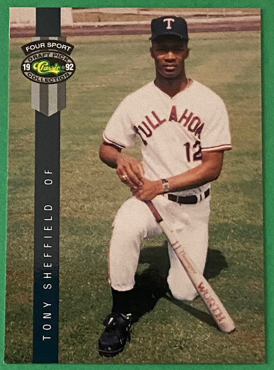 Tony Sheffield 1992 MiLB Classic Four Sport Draft Pick Collection #265 by Classic Games