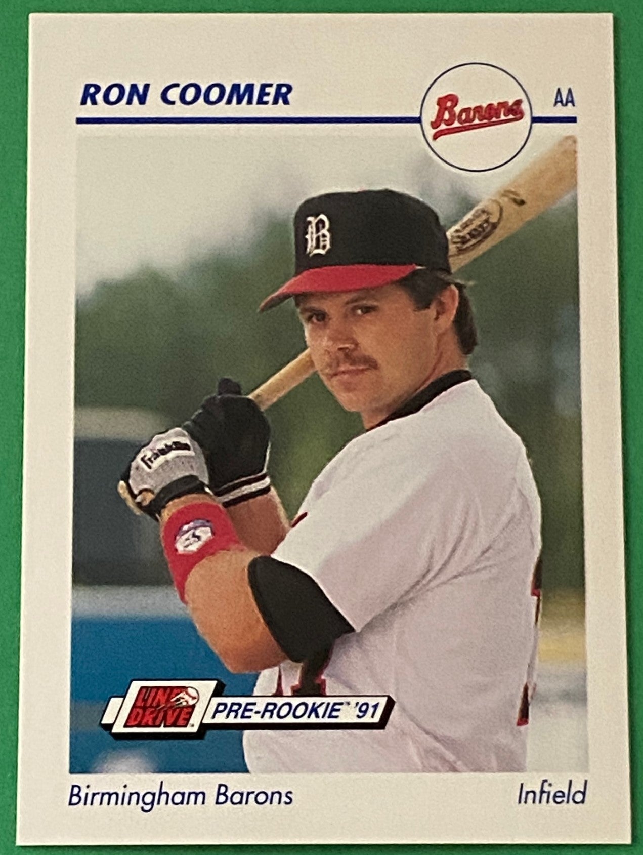 Ron Coomer 1991 MiLB Pre-Rookie Card #55 Birmingham Barons by Line Drive