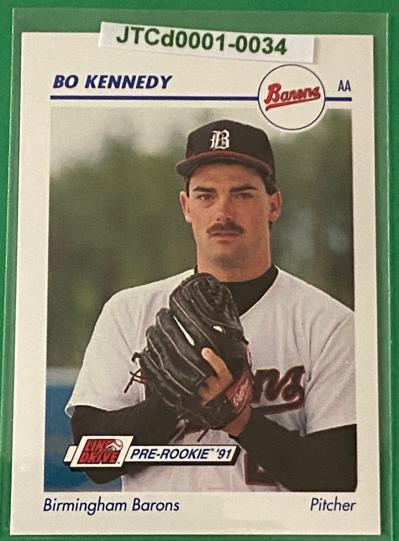 Bo Kennedy 1991 MiLB Pre-Rookie Card #65 Birmingham Barons by Line Drive