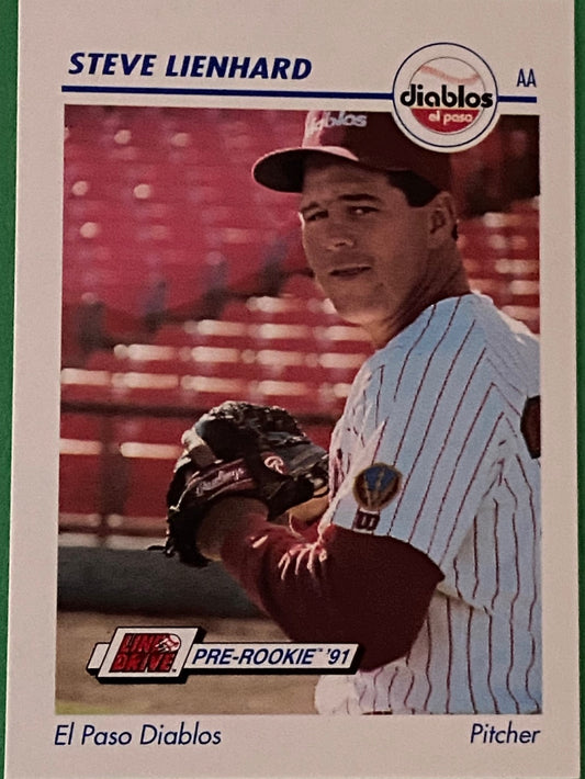 Steve Lienhard 1991 MiLB Pre-Rookie Card #185 El Paso Diablos by Line Drive