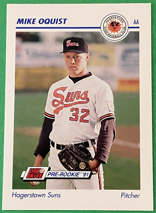 Mike Oquist 1991 MiLB Pre-Rookie Card #241 Hagerstown Suns by Line Drive