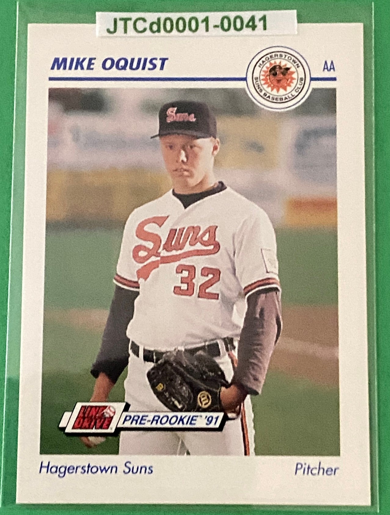 Mike Oquist 1991 MiLB Pre-Rookie Card #241 Hagerstown Suns by Line Drive