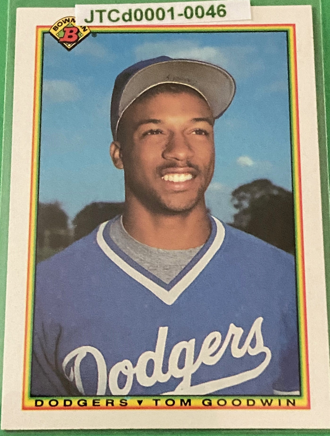 Tom Goodwin 1990 MLB #96 Los Angeles Dodgers by Bowman (Topps)